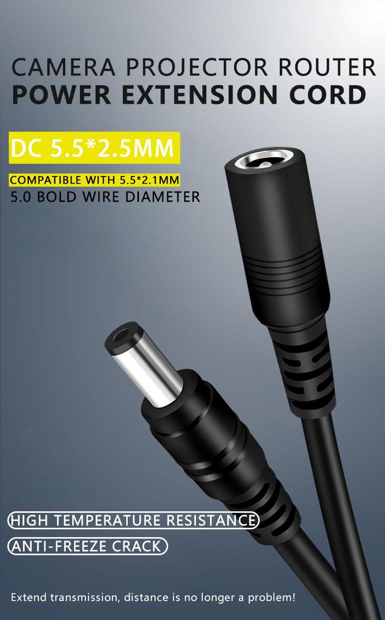 Notebook, Router, Projector, Radio Power Extension Cord 5.5*2.1 DC High Performance