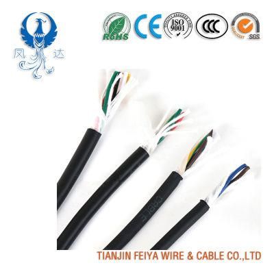 High Soft and Durable Trvv 0.1*4/6/8/10 Core PVC Jacket Electric Wire Towline Cable