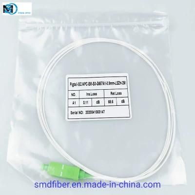 0.9mm Sc/APC Fiber Optic Pigtail for FTTH