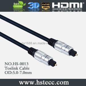 Audio Optical Fiber Toslink Cable with Gold Plate Connector