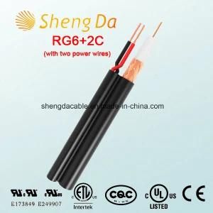 RG6 with Two Power Wires Security Coaxial CCTV Cable