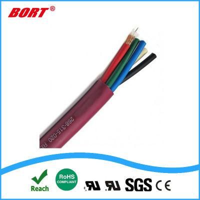 22AWG Copper Cores Wire Braid Shield Control Electrical Cable
