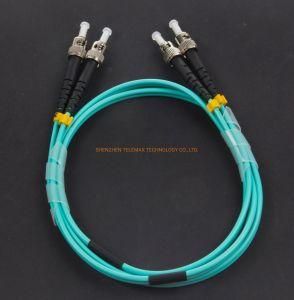 Most Popular St/Upc-St/Upc Simplex 2.0/3.0mm Om3/Om4 PVC/LSZH Aqua Patch Cord