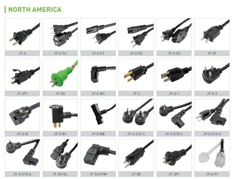 Power Cables Cords C13 C14 C19 C20 UL ETL