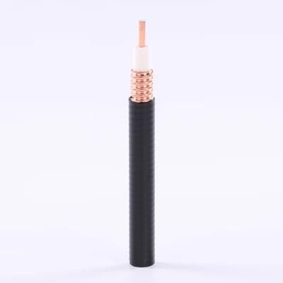 1/2&quot; Feeder RF Coaxial Cable Communication Cable Annular Copper Black PE