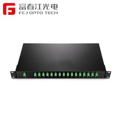 19 Inch Rack Mount 1X16 1X32 1X64 Sc/APC Connector Fiber Optics Pon PLC Splitters with ABS Box