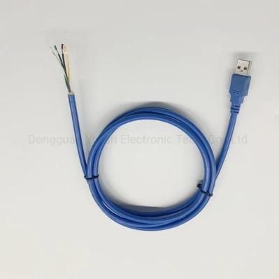 USB a Male to Open Cable Assembly Wire Harness with UL Certificate