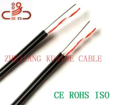 China Filled Drop Wire 2pair Messenger Telephone Cable/Computer Cable/ Data Cable/ Communication Cable/ Connector/ Audio Cable