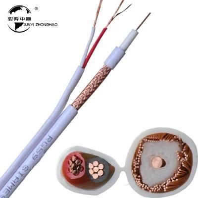 Hot Sale Rg59 with Power Roll Video Copper Core Rg59 Coaxial 2c Cable Rg59 CCTV Cable