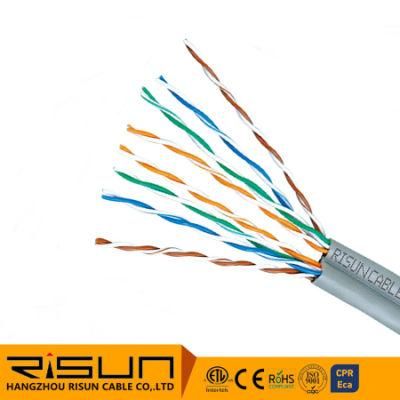 Unshielded U / UTP Cat5e LAN Cable, LSZH 2X4pairs Duplex Cable