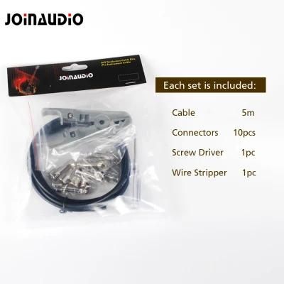 Solderless Guitar Cable Kit Pedalboard Customer DIY with 10 1/4&quot; Ts Plug (4.2002B-3M)