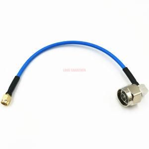 SMA Male Plug to N Male Right Angle 90 Degree Connector Rg141 /Rg402 Coaxial Cable Connectors RF Cable Assembly