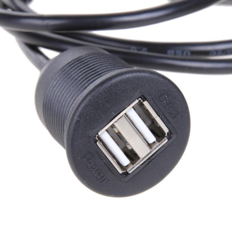 High Speed USB Adapter Extension Cable Adapter Socket 3.5mm Jack Car (2M)