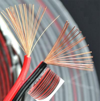 0.5sqmm 0.75mm 1mm 1.5mm Two Core Copper Conductor PVC Insuluation Speaker Cable