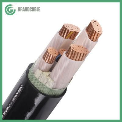 Flame Retardent Low Smoke Multi Core Cables XLPE Insulated Steel Wire Armored LSZH Sheathed Cable 3X120mm2+1X75mm2