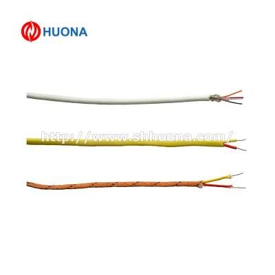 K Type Thermocouple Cable Red and Yellow Color Code with Fiberglass or PTFE Insulation