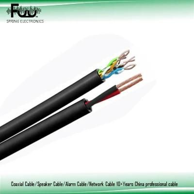 UTP Cat5 Data LAN Cable with Power Solid Copper CCTV Camera Security