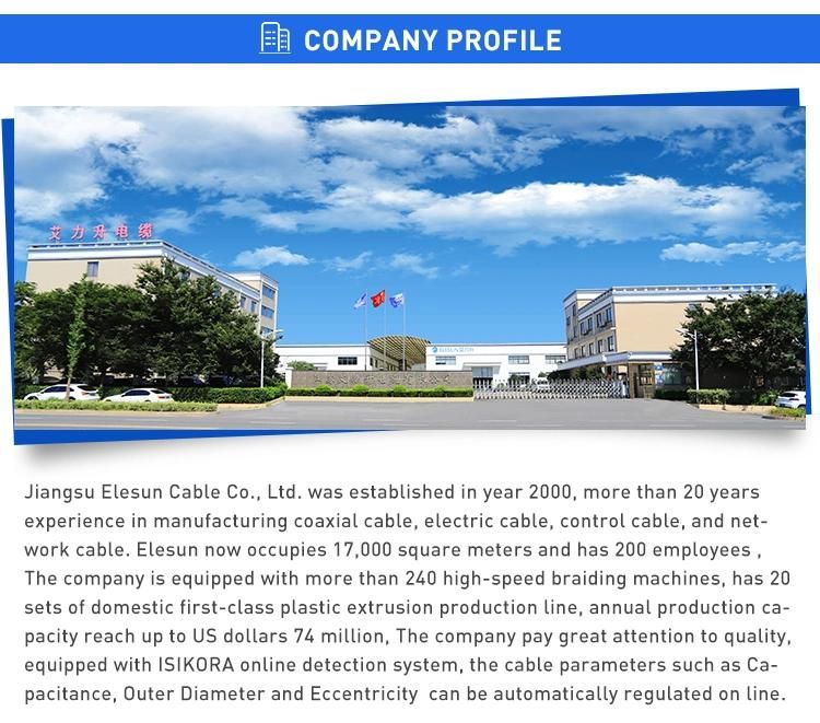 Manufacture Rg8X Coaxial Cable Used for Radio Antenna and Mobile Communication Networks