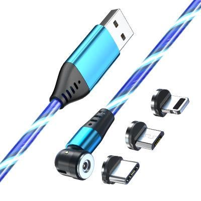 Hot Sale 3 in 1 2A Cable USB Fast Charger Magnetic Cable Type C Charging Magnetic Cable for Android iPhone