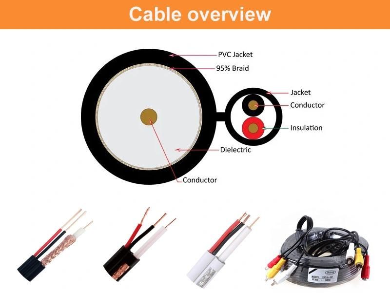 CCTV Coaxial Cable Rg59+2c Power Siamese Cable