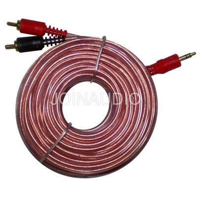 Audio Cable RCA Cable 2RCA to 3.5 Stereo Plug 5m (1.4003R)