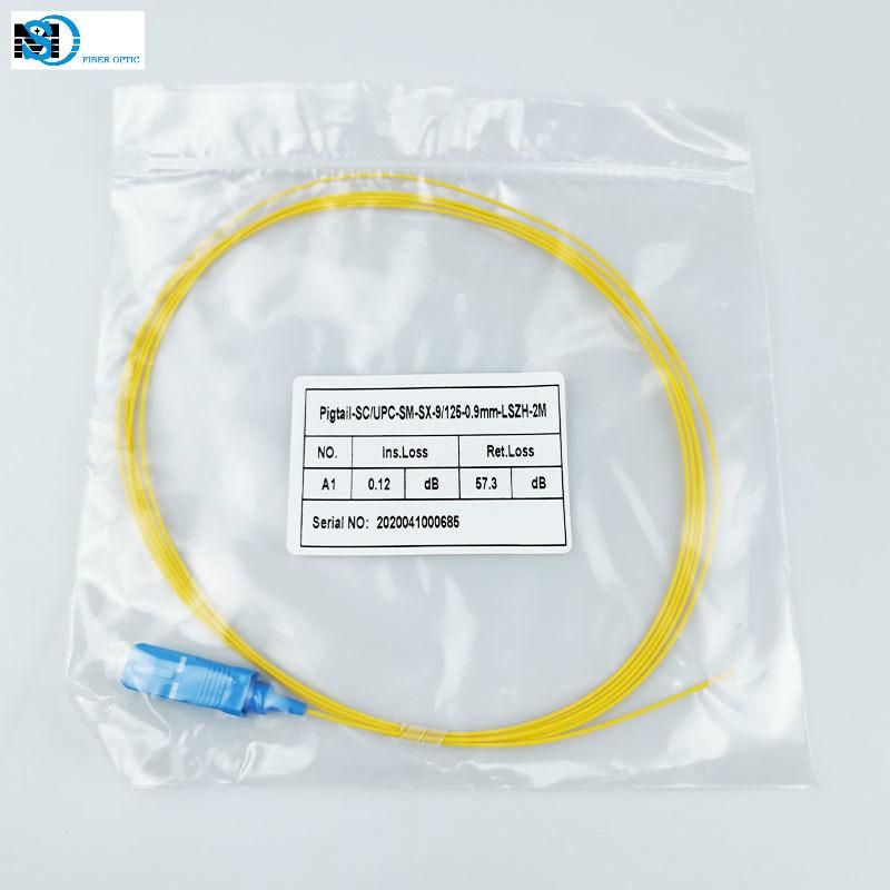 LSZH Sc/Upc Singlemode Simplex Fiber Optic Pigtail