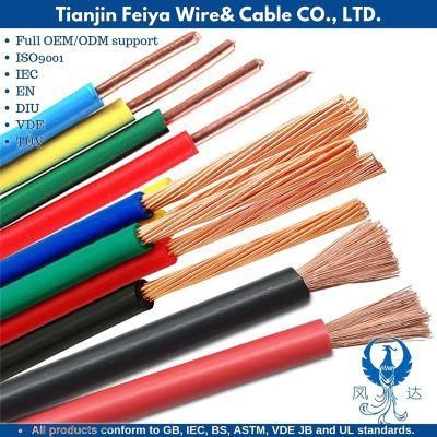 Nyy H05vvf 450/750V 300/500V Single Core Multi-Core House Building Wiring Flexible PVC Insulation Copper Electrical Cable Electric Wire