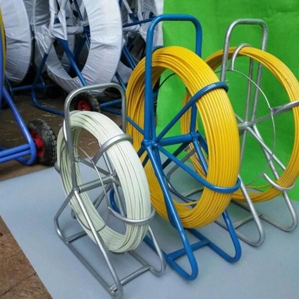 14mm Fiber Glass Wire Pusher Snake Detectable Duct Rodder 300m Underground Cable Push Pull Rods