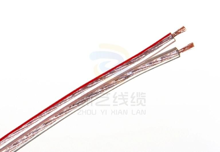 High Quality UL2468 8 AWG 12AWG 14AWG Speaker Cable Pure Copper 2 Cores Flat Black and Red Speaker Wire Electrical Wire