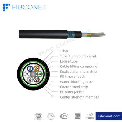 FTTH Fiber Optic Outdoor Cable GYTY53 Stranded Armored Cable