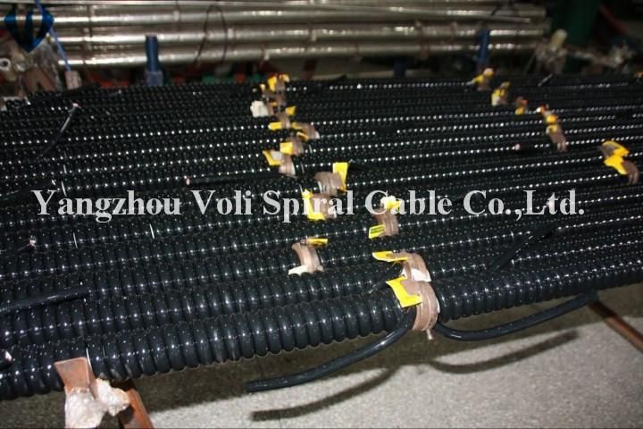 Flexible Tpee PUR Coiled Wire Spiral Cable Spring Cables Electric Cable