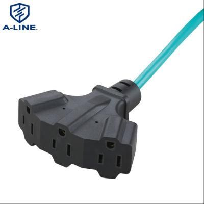 Us Multifunctional PVC Insulated 3 Pin Power Extension Cord