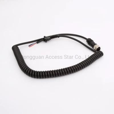7 Cores 1m Spring Spiral Cable Coiled Cable