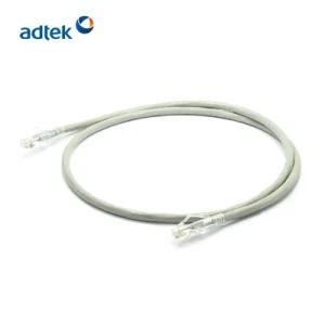 Round Copper CAT6A 24AWG STP 1m PVC LSZH Networking Patch Cord Cable