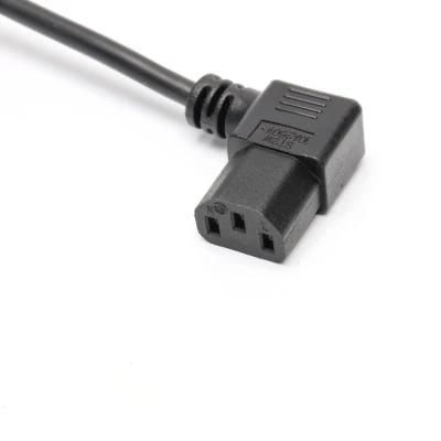 Power Cords Sets IEC 60320 C13 Angled VDE H05VV-F 3X0.75 3X1.0