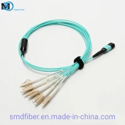FTTH MPO-LC/Upc 4 Core Fiber Optic Cable