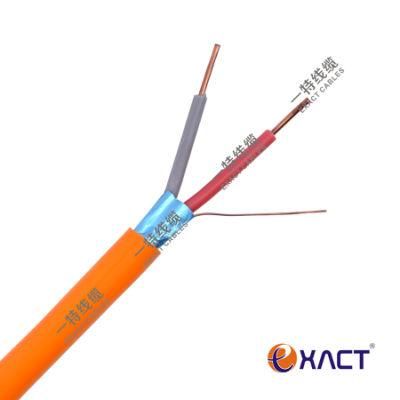 ExactCables-UL Listed 2x1.5mm2 Solid Copper FPLR Saudi Arabia Market Red CMR PVC Fire Alarm Cable for Security System