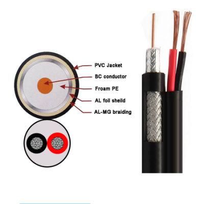 High Quality Coaxial Cable Rg59/Rg58/RG6/Rg11 + 2 Core Power Cable