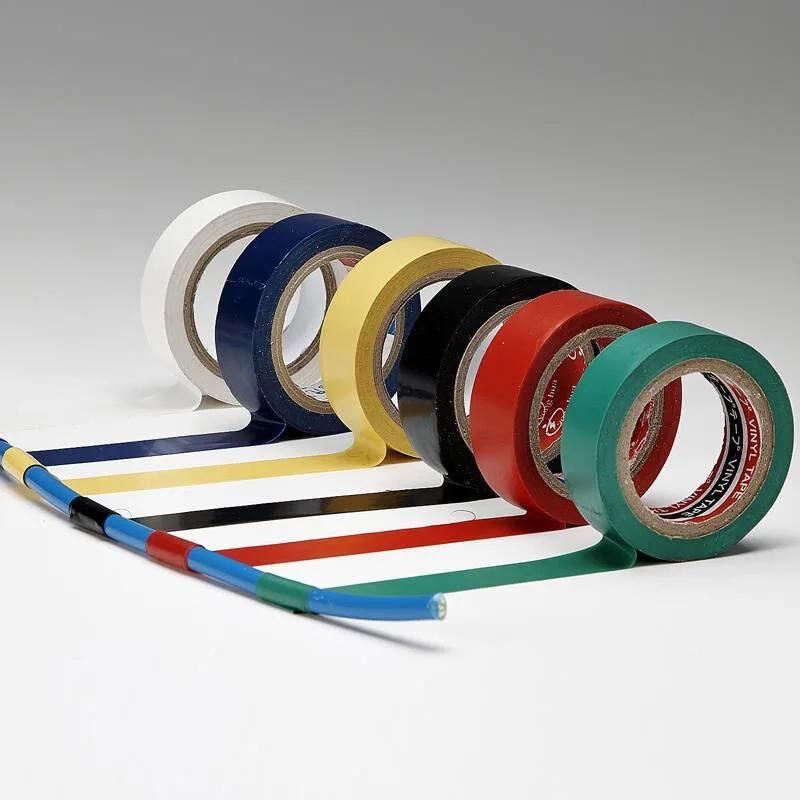 Colorful Hampool High Voltage Electric Insulation PVC Tape Roll Electrical Insulating PVC Tape