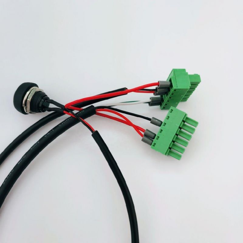 Waterproof Connector M12 Cable with Terminal Block Switch Wiring Assembly