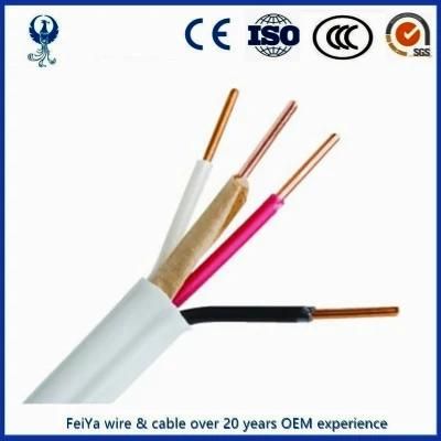 CSA Approved 12/2 10/2 Flat Copper Conductor Nmd90 12/2 Commercial Building Cable Wire for Canadian Market