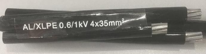 4X35mm2 Al Core PE/XLPE/PVC Insulation Overhead ABC Cable 0.6kv