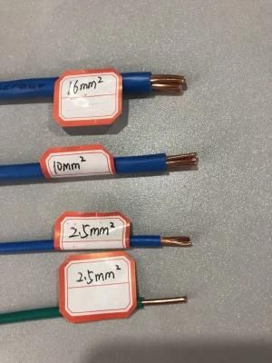 PVC Insulated Electric Wire Single Copper 6mm 4mm 2.5mm 1.5mm
