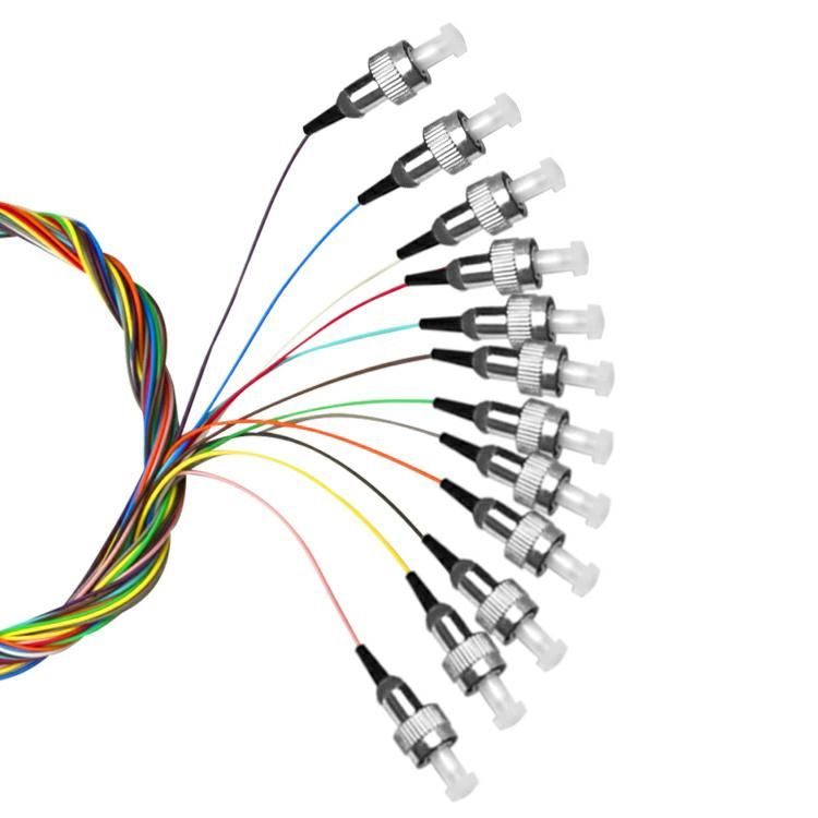 Abalone E2000 Upc APC Connector Single Mode 2 Fibers FTTH Drop Cable Pigtail