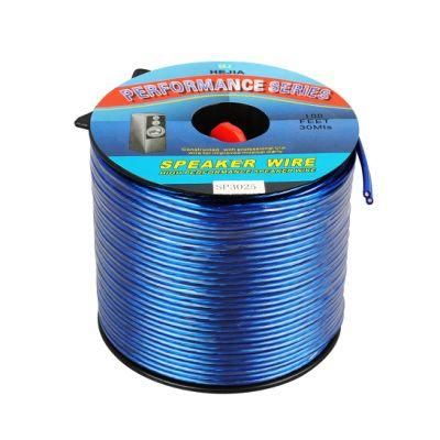 Blue Twin Speaker Cable with OFC Copper Conductor UL Certified