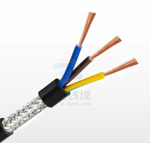 Rvvp Shielded Flexible Bare Copper PVC Sheath Power Electrical Multi Cores Electric Cable