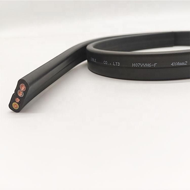 CE Certified H07vvh6-F PVC Sheathed Moveable Flat Cable