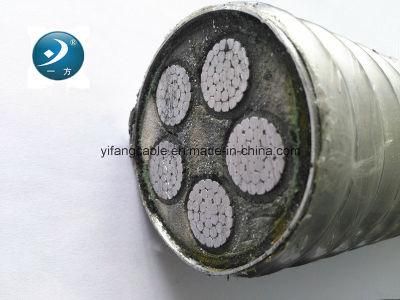 0.6/1kv Interlocking Armored Cable 5X70sqmm Aluminum Conductor