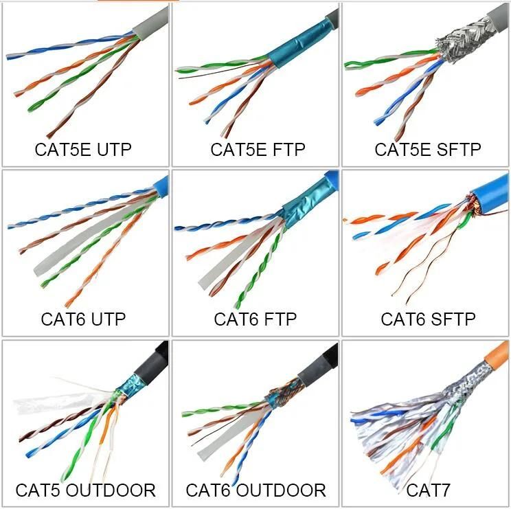 Pull Box of 305 M 24AWG1000FT UTP FTP Cat5e LAN Cable Roll with OEM Service