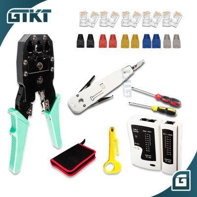Gcabling UTP Cable Network Crimping Cutting Stripping Tool Kit for Copper